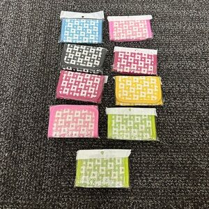 Lot Of 9 Small Straw Wallet New